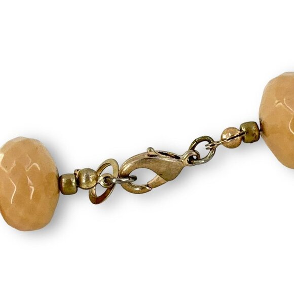 Chunky Graduated Lucite Beads with Rhinestone Spacer Womens Necklace - Picture 6 of 7